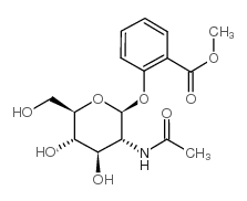 (2'-methoxycarbonyl) phenyl-2-acetamido-2-deoxy-beta-d-glucopyranoside Structure