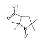 (-)-3-羧基-2,2,5,5-四甲基吡咯烷基-1-氧结构式