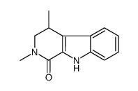 2,4-dimethyl-4,9-dihydro-3H-pyrido[3,4-b]indol-1-one结构式
