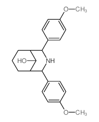 3-Azabicyclo[3.3.1]nonan-9-ol,2,4-bis(4-methoxyphenyl)- Structure