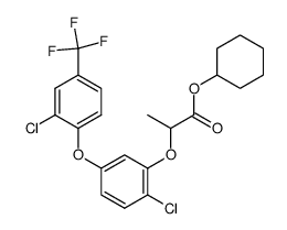 2-[2-Chloro-5-(2-chloro-4-trifluoromethyl-phenoxy)-phenoxy]-propionic acid cyclohexyl ester Structure