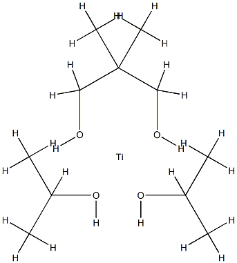 [2,2-dimethylpropane-1,3-diolato(2-)-O,O']bis(propan-2-olato)titanium结构式