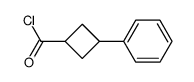 3-phenylcyclobutanecarbonyl chloride Structure