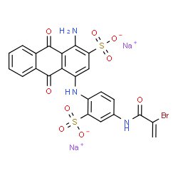 disodium 1-amino-4-[[4-[(2-bromo-1-oxoallyl)amino]-2-sulphonatophenyl]amino]-9,10-dihydro-9,10-dioxoanthracene-2-sulphonate picture