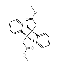 dimethyl (3SR,4SR)-3,4-diphenylhexanedioate结构式