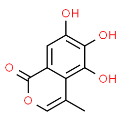 1H-2-Benzopyran-1-one,5,6,7-trihydroxy-4-methyl-(9CI)结构式