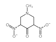 4-Piperidinone,1-methyl-3,5-dinitro-, ion(2-), disodium (9CI) structure