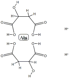 dihydrogen bis[hydroxysuccinato(2-)-O1,O2,O4]cadmate(2-)结构式