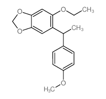 1,3-Benzodioxole,5-ethoxy-6-[1-(4-methoxyphenyl) ethyl]- structure