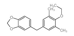 5-[(4-ethoxy-3,5-dimethyl-phenyl)methyl]benzo[1,3]dioxole structure