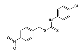 (4-nitrophenyl)methyl N-(4-chlorophenyl)carbamodithioate结构式