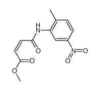 N-(2-methyl-5-nitrophenyl)maleamic acid methyl ester Structure