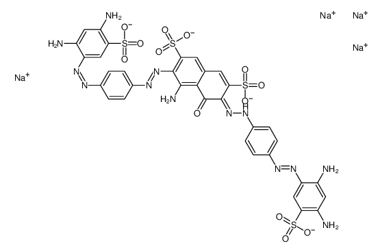 4-Amino-3,6-bis[[4-[(2,4-diamino-5-sulfophenyl)azo]phenyl]azo]-5-hydroxy-2,7-naphthalenedisulfonic acid tetrasodium salt picture