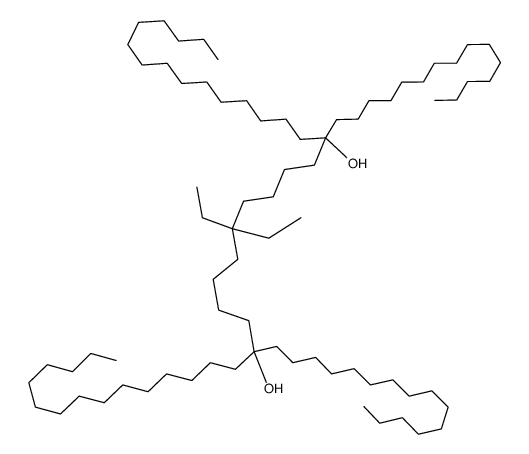 21,21-diethyl-16,26-dipentadecyl-hentetracontane-16,26-diol Structure
