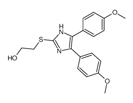 2-[4,5-bis-(4-methoxy-phenyl)-1H-imidazol-2-ylsulfanyl]-ethanol Structure