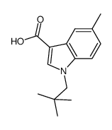 5-METHYL-1-NEOPENTYL-1H-INDOLE-3-CARBOXYLIC ACID结构式