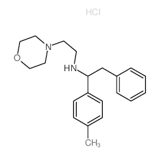 1-(4-methylphenyl)-N-(2-morpholin-4-ylethyl)-2-phenyl-ethanamine结构式