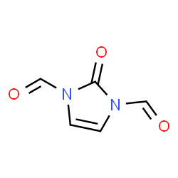 1H-Imidazole-1,3(2H)-dicarboxaldehyde, 2-oxo- (9CI) Structure