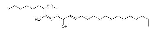 N-(1,3-dihydroxyoctadec-4-en-2-yl)octanamide结构式