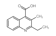 2-ETHYL-3-METHYL-QUINOLINE-4-CARBOXYLIC ACID structure