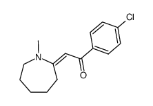 1-(4-chloro-phenyl)-2-((E)-1-methyl-azepan-2-ylidene)-ethanone Structure