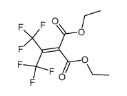 Hexafluorisopropyliden-malonsaeure-diethylester Structure