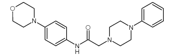 n-(4-morpholinophenyl)-2-(4-phenylpiperazino)acetamide结构式