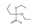 3,3-diethoxy-2-fluorohex-1-ene结构式