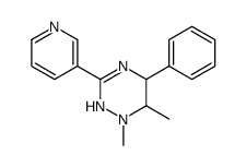 1,6-dimethyl-5-phenyl-3-pyridin-3-yl-5,6-dihydro-2H-1,2,4-triazine Structure