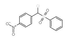 1-(benzenesulfonyl-chloro-methyl)-4-nitro-benzene Structure