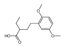 2-ethyl-4-(2'5'-dimethoxyphenyl) butyric acid结构式