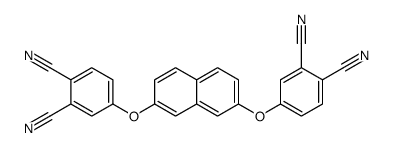 4-[7-(3,4-dicyanophenoxy)naphthalen-2-yl]oxybenzene-1,2-dicarbonitrile结构式