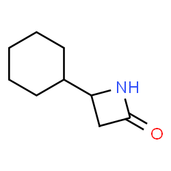 2-Azetidinone,4-cyclohexyl-(9CI) Structure