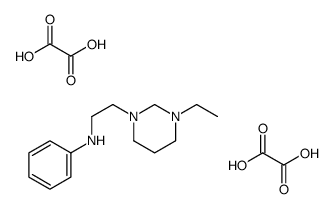 N-[2-(3-ethyl-1,3-diazinan-1-yl)ethyl]aniline,oxalic acid Structure