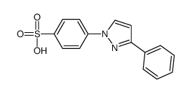 4-(3-phenylpyrazol-1-yl)benzenesulfonic acid Structure