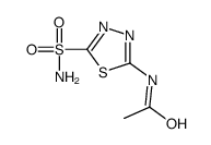 N-(5-sulfamoyl-1,3,4-thiadiazol-2-yl)acetamide结构式