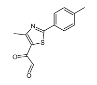 2-(4-methyl-2-(p-tolyl)thiazol-5-yl)-2-oxoacetaldehyde Structure