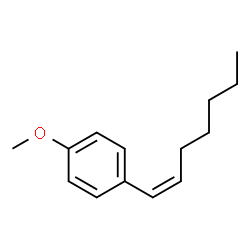 (Z)-1-(1-HEPTENYL)-4-METHOXYBENZENE Structure