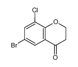 bromo-6 chloro-8 dihydro-2,3 4H-benzopyranne-1 one-4 Structure