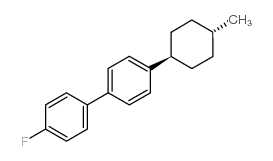 反式-4-氟-4’-(4-甲基环己基)-1,1’-联苯结构式
