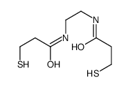 3-sulfanyl-N-[2-(3-sulfanylpropanoylamino)ethyl]propanamide Structure