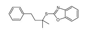 2-(2-methyl-4-phenylbutan-2-yl)sulfanyl-1,3-benzoxazole Structure