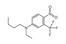 N-butyl-N-ethyl-4-nitro-3-(trifluoromethyl)aniline结构式