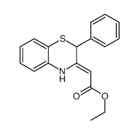 ethyl 2-(2-phenyl-4H-1,4-benzothiazin-3-ylidene)acetate Structure