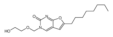 3-(2-hydroxyethoxymethyl)-6-octylfuro[2,3-d]pyrimidin-2-one Structure