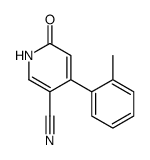 4-(2-methylphenyl)-6-oxo-1H-pyridine-3-carbonitrile结构式