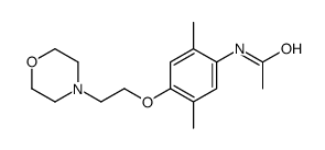 N-[2,5-dimethyl-4-(2-morpholin-4-ylethoxy)phenyl]acetamide Structure