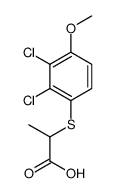 2-(2,3-dichloro-4-methoxyphenyl)sulfanylpropanoic acid Structure
