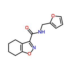 N-(2-Furylmethyl)-4,5,6,7-tetrahydro-1,2-benzoxazole-3-carboxamide结构式