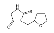 4-Imidazolidinone, 3-[(tetrahydro-2-furanyl)methyl]-2-thioxo Structure